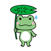 可愛いくてシンプルなカエルのイラスト の画像素材 イラスト素材ならイメージナビ