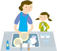 学校行事 教材イラスト素材集 学校だより向け お手伝いの画像素材 Yourstock