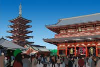 渋谷スクランブル交差点 の画像素材 イラスト素材ならイメージナビ