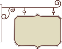 街燈横型吊り下げ看板 の画像素材 イラスト素材ならイメージナビ