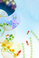 あさがお うちわ 夏 アイコン の画像素材 イラスト素材ならイメージナビ