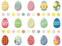 イースター ウサギと春の花 の画像素材 イラスト素材ならイメージナビ