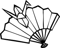 扇面に折鶴 の画像素材 40897363 イラスト素材ならイメージナビ