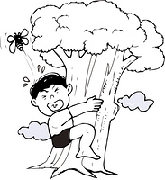 セミとり の画像素材 40898235 イラスト素材ならイメージナビ