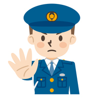 パトカーと警察官 の画像素材 イラスト素材ならイメージナビ